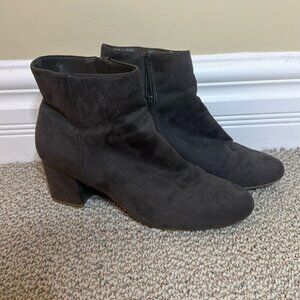 Grey Booties Suede